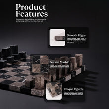 Load image into Gallery viewer, Modern Chess Set – Handcrafted Borderless Marble Chess Board
