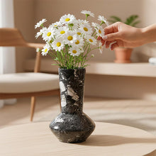 Load image into Gallery viewer, Marble Vase for Flowers 20cm, Handmade Flower Vase, Elegant Home Decor Vase, Modern Decorative Vases for Living Room, Bedroom Shelf &amp; Table Centerpiece

