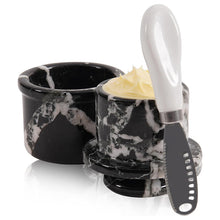 Load image into Gallery viewer, Mini Butter Keeper with Stainless Steel Knife  Design C  Butter Dish &amp; butter container
