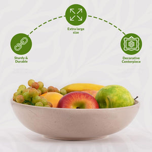 Marble Fruit Bowl Without Stand - Kitchen Serving Bowl