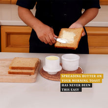 Load image into Gallery viewer, Mini Butter Keeper with Stainless Steel Knife  Design C  Butter Dish &amp; butter container
