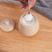 Load image into Gallery viewer, SALT CANDY BELL SMALL Handcrafted Marble Salt Cellar with Lid &amp; Spoon – Large Decorative Salt Candy Bell Storage Jar
