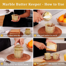 Load image into Gallery viewer, Mini Butter Keeper with Stainless Steel Knife  Design C  Butter Dish &amp; butter container
