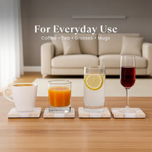 Load image into Gallery viewer, Luxury Checkered Coasters Plates Set of 4, Decorative Drink Coasters for Home &amp; Office

