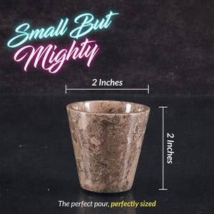 Marble Tequila Shot Glasses