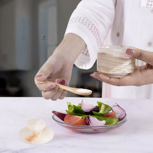 Stylish Marble Salt Cellar Trinket Box Kitchen Décor Salt Pepper Bowls