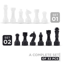 Load image into Gallery viewer, Luxury Black &amp; White Premium Marble Chess Figures Set | Handmade Stone Chess Pieces for Chess Boards
