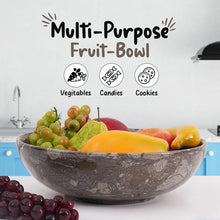 Load image into Gallery viewer, Marble Fruit Bowl Without Stand - Kitchen Serving Bowl
