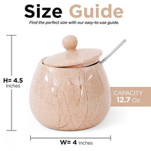Load image into Gallery viewer, Marble Salt Cellar with Spoon - Handmade Salt Jar with Lid | Kitchen Storage Container
