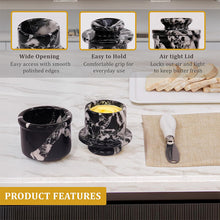 Load image into Gallery viewer, Mini Butter Keeper with Stainless Steel Knife  Design C  Butter Dish &amp; butter container
