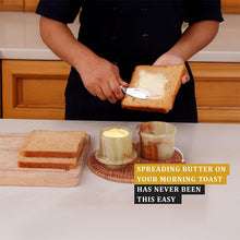 Load image into Gallery viewer, Mini Butter Keeper with Stainless Steel Knife  Design C  Butter Dish &amp; butter container

