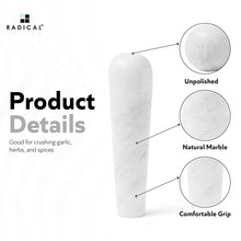 Load image into Gallery viewer, Marble Pestle for Grinding Spices, Herbs &amp; Garlic Durable Kitchen Tool
