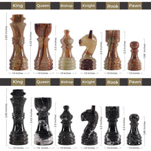 Load image into Gallery viewer, 30cm Round Marble Chess Set ZEBRA BLACK &amp; GREEN with Local Storage Box – Classic Strategy Board Game for Home &amp; Gift
