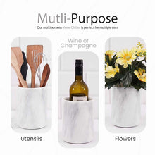 Load image into Gallery viewer, Luxury Marble Wine Chiller | Natural Stone Wine Cooler for Champagne &amp; Wine Bottles
