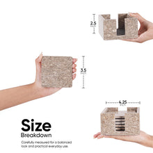 Load image into Gallery viewer, Full square coaster set with holder
