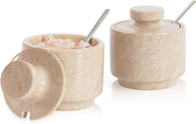 Load image into Gallery viewer, Pestle Salt Candy Set of 2 with Spoon Premium Kitchen Tabletop Salt &amp; Spice Accessory

