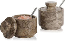 Load image into Gallery viewer, Pestle Salt Candy Set of 2 with Spoon Premium Kitchen Tabletop Salt &amp; Spice Accessory
