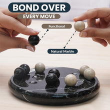 Load image into Gallery viewer, Marble Tic Tac Toe Game Set Handmade Strategy Board Games for Coffee Table Decor

