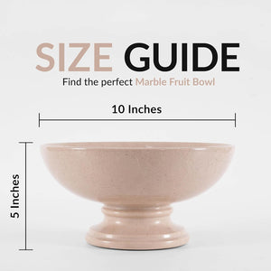 Fruit Bowl Marble Home Décor Kitchen Organization Bowl For Kitchen Counter Top - B