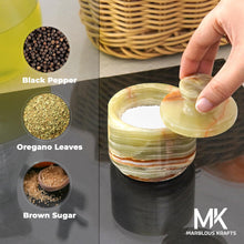 Load image into Gallery viewer, Stylish Marble Salt Cellar Trinket Box Kitchen Décor Salt Pepper Bowls
