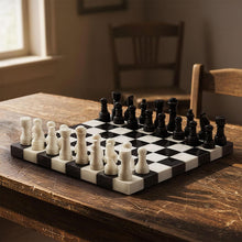 Load image into Gallery viewer, Marble Chess Set 10" Chess Games with 32 Chess Pieces &amp; 2 Extra Queens for Beginner Board Games, Valentine’s Day Game Nights
