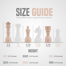 Load image into Gallery viewer, 15&quot; CHESS - FIGURES ONLY - VERONA &amp; WHITE
