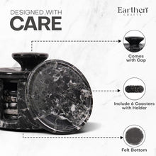 Load image into Gallery viewer, COASTER SET - ROUND WITH CAP
