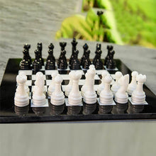 Load image into Gallery viewer, Black and White Handmade 12 Inches Premium Quality Marble Chess Set
