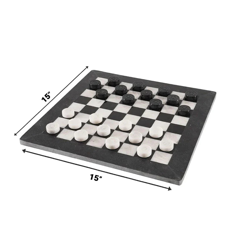 Marble checkers pieces deals