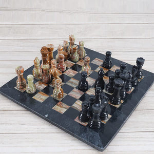  Chess board, chess set, marble chess set