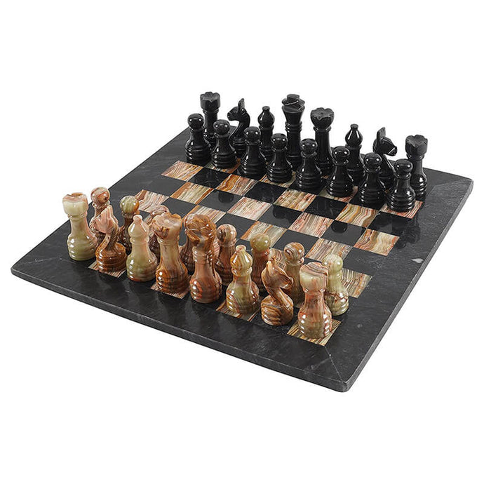  Chess board, chess set, marble chess set