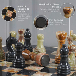  Chess board, chess set, marble chess set