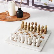 Load image into Gallery viewer, RADICALn Natural Marble Black and White Staunton Tournament Chess Set
