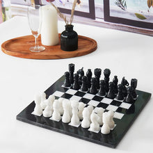Load image into Gallery viewer, RADICALn Natural Marble Black and White Staunton Tournament Chess Set

