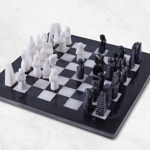  Chess board, chess set, marble chess set
