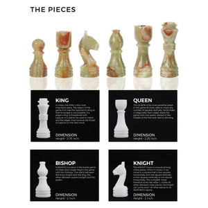 RADICALn Natural Marble Black and White Staunton Tournament Chess Set