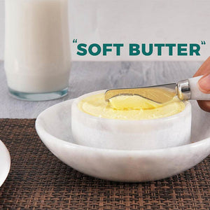 Fancy Marble Butter Dish - Butter Crock