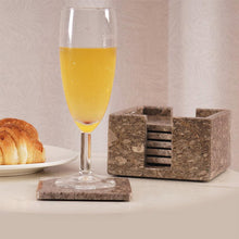 Load image into Gallery viewer, Full square coaster set with holder
