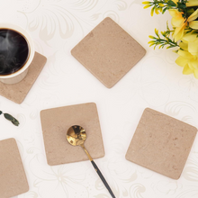 Load image into Gallery viewer, Full square coaster set with holder
