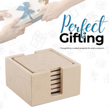 Load image into Gallery viewer, Full square coaster set with holder
