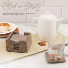 Load image into Gallery viewer, Full square coaster set with holder

