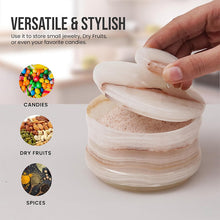 Load image into Gallery viewer, Radicaln Salt Cellar Marble salt jar with lid and serving spoon
