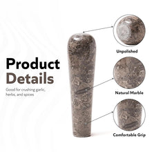 Load image into Gallery viewer, Marble Pestle for Grinding Spices, Herbs &amp; Garlic Durable Kitchen Tool
