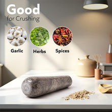 Load image into Gallery viewer, Marble Pestle for Grinding Spices, Herbs &amp; Garlic Durable Kitchen Tool
