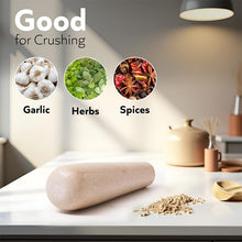 Load image into Gallery viewer, Marble Pestle for Grinding Spices, Herbs &amp; Garlic Durable Kitchen Tool
