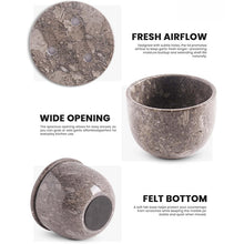 Load image into Gallery viewer, Marble Handcrafted Garlic Keepers Natural Marble Garlic Storage Jar Garlic Container for Counter
