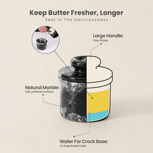 Load image into Gallery viewer, Marble Butter Dish - Butter Crock
