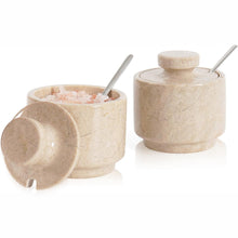 Load image into Gallery viewer, Salt Cellar Set of 2 with Spoon Premium Kitchen Tabletop Salt &amp; Spice Accessory
