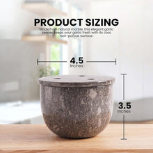 Load image into Gallery viewer, Marble Handcrafted Garlic Keepers Natural Marble Garlic Storage Jar Garlic Container for Counter
