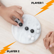 Load image into Gallery viewer, Marble Tic Tac Toe Game Set Handmade Strategy Board Games for Coffee Table Decor
